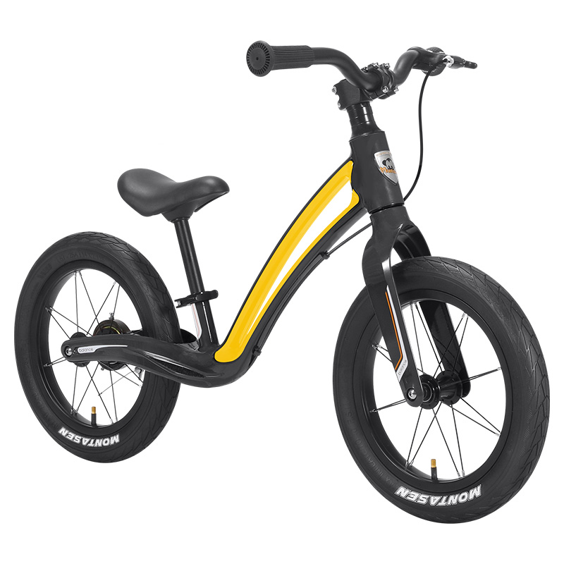 Montasen M-F805 14 ''односкоростной детский велосипед из магниевого сплава с тормозом черный красный желтый детский велосипед