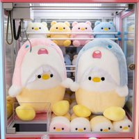Jouets en peluche mignons de dessin animé, requin à capuche et canard, 8 pouces, animaux en peluche, jouets pour enfants, pour machine à griffes