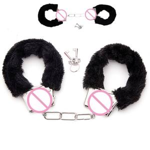 Brinquedos Sexuais SM Algemas de Metal Pelúcia Acessórios de Cosplay para Jogos Sexuais Adultos Brinquedos para Casais - Product Image 2