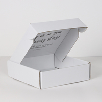 Timbre en or ondulé petite boîte d'expédition Tuck Top boîte postale personnalisée pour l'emballage de fleurs