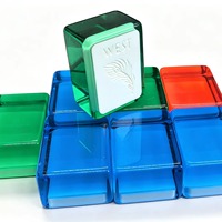 Ensemble de Mahjong de Luxe Moderne Américain, 160 Tuiles, Acrylique 4 Couches, Gravé, Écologique, Durable, Logo Personnalisé, Coffret Cadeau