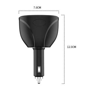 Cantell Car Charging Accessories Dual Usb Car Charger Adapter <strong>2</strong> Usb Port <strong>Led</strong> Display 3.1a Car Charger Cigarette Lighter Adapter - Product Image 4