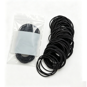 100 pièces/paquet, attaches pour cheveux élastiques de couleur Morandi, attaches pour cheveux douces et <span class=keywords><strong>sans</strong></span> couture pour femmes, usage quotidien, <span class=keywords><strong>sac</strong></span> OPP - Product Image 3
