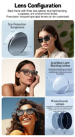 Lentes Inteligentes W610 con IA, Cámara de 8MP, 4GB de Almacenamiento, Carga Magnética de 270mAh, IP65, WiFi, BT, Aplicación HeyCyan