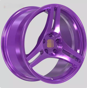 ブラッシュドパープル3ピースアルミ合金ホイール20インチコンケーブデザイン改造アップグレード用 - Product Image 1