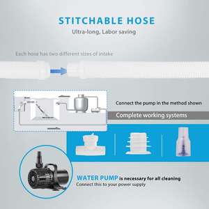 Limpiador de Piscinas Automático de Alta Calidad, Tipo Oruga, con Mangueras <span class=keywords><strong>para</strong></span> Uso en Exteriores, Hecho de Plástico Resistente - Product Image 5