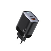 Pengisi Daya PD+QC Fast Gan 45W GaN Pengisian Super Cepat Proteksi OTP Port USB-C Tunggal Pilihan Colokan EU/US/UK/IN untuk Jam Tangan Pintar