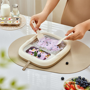 เครื่องทำโยเกิร์ตทอด CX-JE036 เครื่องทำไอศกรีมขนาดเล็ก สแตนเลส เกรดอาหารสำหรับใช้ในครัวเรือน เครื่องทำน้ำแข็งไฟฟ้า ความจุน้อยกว่า 500 มล. - Product Image 1