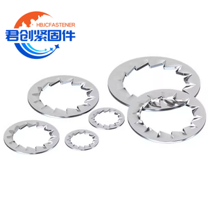 DIN6798J rondella piatta in bronzo personalizzata dentatura interna serrata zinco acciaio inox/acciaio al carbonio M1.7-M31 lucchetto rondella - Product Image 1