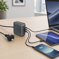Direktlieferung ab Werk 100W Gast-Ladegerät mit Mehrfach-Anschlüssen für Notebook, Smartphone, Smartwatch