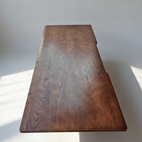 Plateau de table en bois massif personnalisé : pin, olivier, frêne, toon chinois blanc, noyer sud-américain – Planche de bureau réglable en hauteur