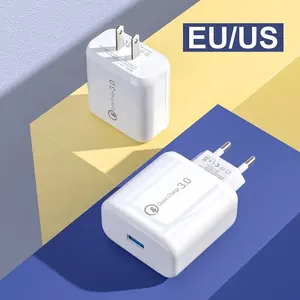 2023 최고의 판매 QC3.0 USB 충전기 3.1A 빠른 충전 휴대용 여행 벽 충전기 전원 어댑터 휴대 전화