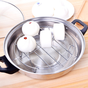 <b>Metal</b> Steamer Rack For Buns And Eggs With Wire <b>Grid</b> Design For Kitchen Use - Product Image 3
