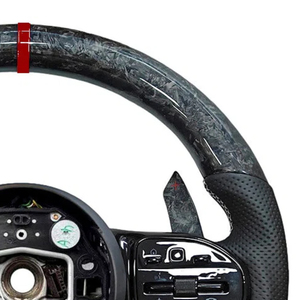 พวงมาลัยคาร์บอนไฟเบอร์ฟอร์จเข้ากันได้กับ <span class=keywords><strong>Mercedes</strong></span> <span class=keywords><strong>Benz</strong></span> <span class=keywords><strong>AMG</strong></span> A E S C คลาส <span class=keywords><strong>C36</strong></span> G63 C43 <span class=keywords><strong>W202</strong></span> W203 W204 W205 W207 W206 - Product Image 2