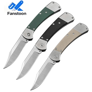 G10ハンドル8Cr13Movスチール戦術ポケットナイフBK110アウトドアキャンプ旅行狩猟折りたたみナイフDIY OEM 59-60HRC硬度 - Product Image 6