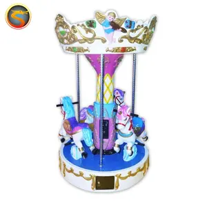 Amusement ride mini carousel for kids merry go round