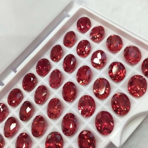 Rubis synthétiques de laboratoire de haute qualité, 2ct, 3ct, 4ct, différentes formes de coupe, pierres précieuses lâches avec changement de couleur pour la fabrication de bijoux - Product Image 2