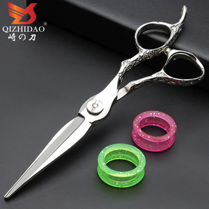 מקצועי יפן 440c פלדת 6 אינץ שזיף ידית לחתוך שיער מספריים בארבר חיתוך איפור ברבר מספריים - Product Image 1