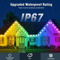 Luces LED RGBW WS2811 de 30m (100 pies) para Exteriores, Impermeables IP67, con Control Remoto WiFi, Compatible con Tuya APP, Alexa y Google Voice, Sincronización Musical, Temporizador y Función de Atenuación