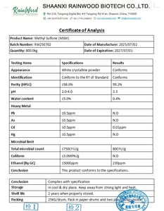 Rainwood Yüksek Kaliteli <span class=keywords><strong>Msm</strong></span> Tozu Glukozamin Kondroitin <span class=keywords><strong>Msm</strong></span> - Product Image 2