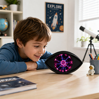 Lampe Plasma Créative en Forme d'Œil Portable USB, Boule Plasma Magique Tactile Statique pour Halloween, Festival, Décoration de Table à Domicile