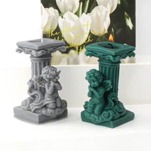 Molde de silicona para velas con diseño de columna romana angelical 3D, molde DIY para velas aromáticas, decoración del hogar, molde de resina. - Product Image 4