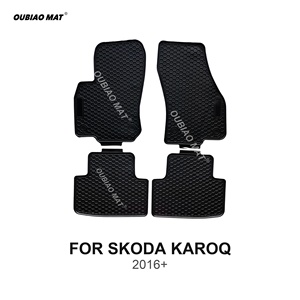 Tappetini per Auto Adatti a <span class=keywords><strong>SKODA</strong></span> <span class=keywords><strong>KAROQ</strong></span> 2016+, Rivestimenti in PVC Facili da Pulire - Product Image 1