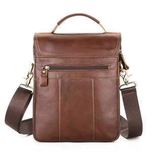 Sac à bandoulière en cuir de vache véritable Andong pour hommes, sac messager tendance pour l'extérieur, sac à main de grande capacité - Product Image 3