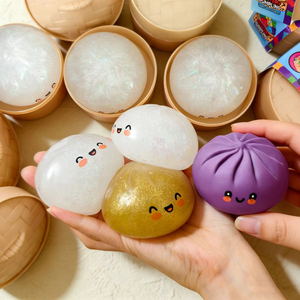 Pelota Antiestrés de Simulación con Forma de Dumpling, de Rebote Lento, Suave, para Aliviar el Estrés, Decoración del Hogar, Regalos de Cumpleaños para Niños y Adultos - Product Image 3
