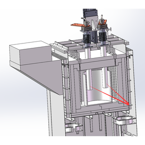 Four électrolytique 1600 °C avec creuset en graphite 8 "ID <span class=keywords><strong>X</strong></span> 15" H - Product Image 4