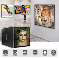 Marco de Fotos Digital Metálico TFT LCD de 22 33.2 Pulgadas con Reproducción de Video, Wi-Fi y MP3 para Galería