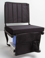 Chaise pliante portable rembourrée pour tribune, siège de stade avec crochet, pour spectateur de football et sports de plein air