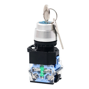 Interruptor Rotatorio Operado por Llave La38-11Y2 1NO1NC, Interruptor de Encendido con Bloqueo Automático y Reinicio Automático, con Terminal de Tornillo, IP33 - Product Image 3