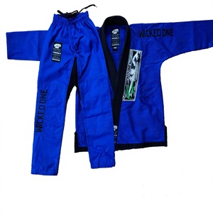 ชุดฝึกซ้อมผ้าฝ้ายคอตตอนสำหรับเด็กและผู้ใหญ่เครื่องแบบ Jitsu ของบราซิลเลียนออกแบบโลโก้ได้ตามต้องการ - Product Image 1