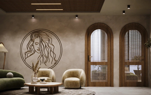 Projet de rénovation de salon de coiffure professionnel en MDF et métal avec ensemble de meubles sur mesure - Product Image 4