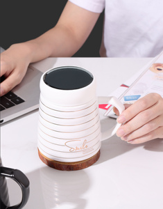 Wholesale 15 oz Retro Diner Style Smiling Inscription Classic Coffee Mug Custom Ceramic Mug Ceramic Tea Cup Cafe Cups - Product Image 1