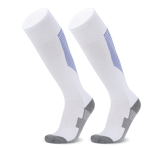 High Quality Youth Athlete Style Soccer <b>Socks</b> Non-Slip Thermo Breathable Sweat-Absorbent Anti-Bacterial Bottom - Product Image 4
