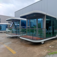 2023 Nouvelles maisons Airbnb Casa Pequea Tinyhouse Maison préfabriquée 3 chambres et salon Volferda Capsul House