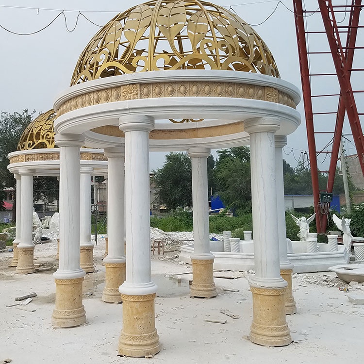 Round Roof Stone Outdoor White Dome Gazebo| Alibaba.com
