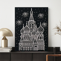 Kit de Peinture Diamant DIY 30*40CM pour Adultes et Débutants, Art Perlé Fait Main Style Américain, Décoration Murale Faite à la Main
