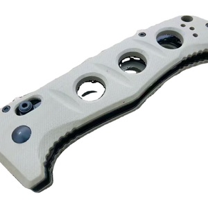 Couteau de poche tactique pliable OEM personnalisable en acier inoxydable, lame non réglable de 3,5 mm d'épaisseur, G10, chasse, bricolage - Product Image 3