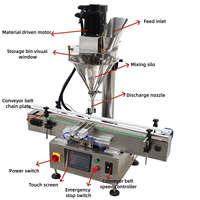 Machine d'emballage de poudre : Machine de dosage et de remplissage à vis sans fin pour farine et épices / Machine de remplissage de poudre de table avec convoyeur à bande