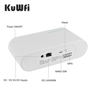 Aangepaste Kuwfi 5G Nsa Ax900 M Draagbare Usb Opladen Mobiele Sim Router Met 4000Mah Grote Batterij Lcd-Display Wifi-Toepassingen - Product Image 2