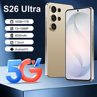 Smartphone S26 Ultra Haute Performance 16+1 To, 5G Mondiale, Double SIM, Téléphone Portable Original Pas Cher