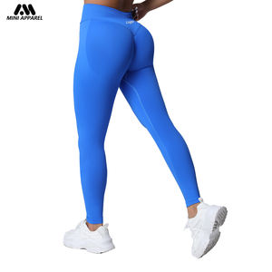 For Hot <strong>Sale</strong> XXL High Waist Yoga Leggings 30 Solid Colors Three-Section Waist Ruched Hip-Lifting Seamless Pant - Product Image 1