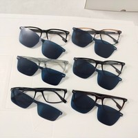 Gafas de Sol Polarizadas con Clip UV400 de Acetato de Alta Gama, Estilo ASST, Disponibles en Stock, Montura Óptica de Acetato, Gafas de Acetato de Diseño Aleatorio