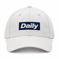 Casquette de baseball personnalisée avec logo tissé, blanc cassé, 6 panneaux, visière incurvée, unisexe, réglable, pour extérieur, décontractée, style « Dad Hat », avec logo personnalisé