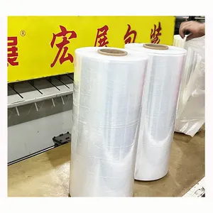 wholesale pre stretched hand-wrap packaging film industry wholesale price stretch film for machine stretch jumbo 25 micron