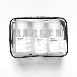 Sac de maquillage en plastique avec logo personnalisé, fermeture éclair, portable, imperméable, sacs cosmétiques, voyage en plein air, anti-poussière, sac de rangement en PVC - Product Image 5