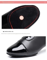 Chaussures de danse de salon pour hommes adultes, chaussures à lacets à bout rond et talon cubain, chaussures de danse contemporaine en daim à semelle souple